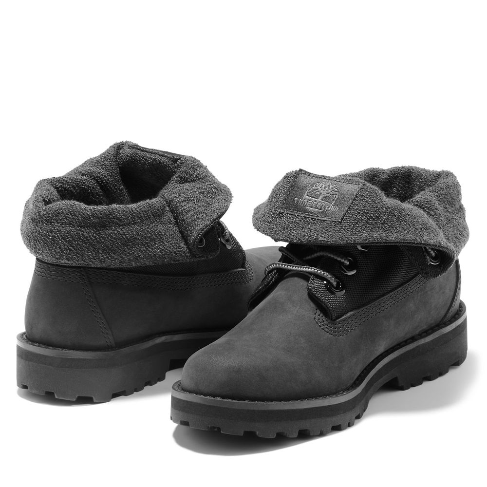 Zapatillas Timberland Niños Junior Courma Roll-Top Boots Negras - Chile UEJ-089527